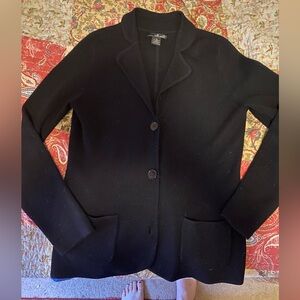 Gorgeous and versatile Willi Smith Black Cardigan Sweater Marino wool size M